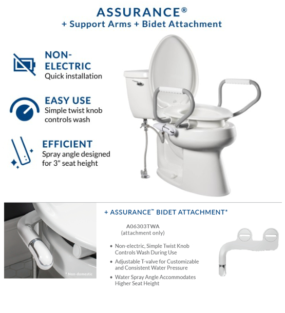 BEMIS Assurance® Modular Raised Toilet Seat System